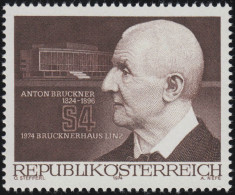 1443 Eröffnung Anton-Bruckner-Haus In Linz, Komponist, 4 S Postfrisch ** - Ongebruikt