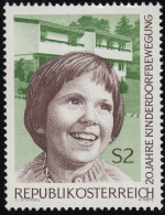 1304 20 J. Kinderdorfbewg. Österr., Mädchenkopf, Kinderheim, 2 S Postfrisch ** - Unused Stamps