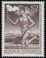 1392 Fackellauf Olympische Spiele München, Fackelläufer, 2 S Postfrisch ** - Unused Stamps