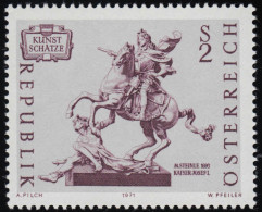 1356 Kunstschätze, Reiterstandbild Kaiser Josefs I., 2 S, Postfrisch ** - Neufs