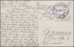 Feldpost PROVIANT-KOLONNE 5 AK Russische Landschaft Feldpoststation 196- 5.11.16 - Occupation 1914-18