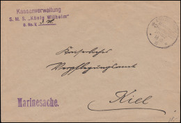 DEUTSCHE MARINE-SCHIFFSPOST No 97 - 2.1.1916 SMS König Wilhelm Als Marinesache - Autres & Non Classés