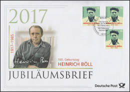 3350 100. Geburtstag Heinrich Böll Schriftsteller 2017 Jubiläumsbrief - Altri & Non Classificati