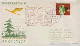 Luftpost Lufthansa Eröffnungsflug Hamburg/ Beirut (Beyrouth) 12 + 15..9.1956 - First Flight Covers