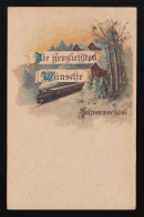 AK G.G.K. No. 1105, Dampf Eisenbahn Schnee Jahreswechsel, Neugersdorf 31.12.1920 - Other & Unclassified