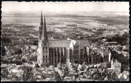 364 Chartres La Cathédrale Vue D'avion  écrite Voyagée 07 08 1949 - Chartres