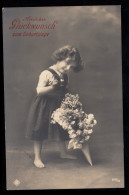 AK Glückwünsche Geburtstag: Mädchen Mit Erhobenen Finger, OLDENBURG 3.12.1912 - Sonstige & Ohne Zuordnung