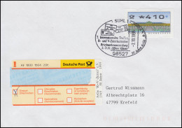 ARGE Sonder-R-Zettel Auf R-Brief ATM-EF 410 Passender SSt SUHL 2.10.1999 - R- Und V-Zettel