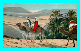 A851 / 273 SCENES ET TYPES D'Afrique Du Nord Meharistes Traversant Kes Dunes De Sable - Scene & Tipi