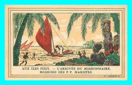 A839 / 319  Aux Iles Fidji Arrivée Du Missionnaire - Andere & Zonder Classificatie