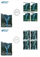 Faroe Islands; 1999 Europa - CEPT.  Set Of 2 In Block Of 4 On FDC. - 1999