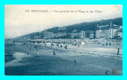 A869 / 197 14 - DEAUVILLE Vue Générale De La Plage Et Les Villas - Deauville