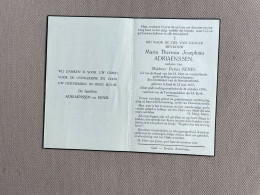 ADRIAENSSEN Maria Theresia Josephina °GEEL 1877 +GEEL 1956 - KENIS - Ere-voorzitster Van De Boerinnenbond - Obituary Notices