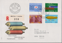 1975 Schweiz, FDC R-Brief, Zum:CH 561-564, Mi:CH: 1046-1049, Sonderpostmarken L - Storia Postale