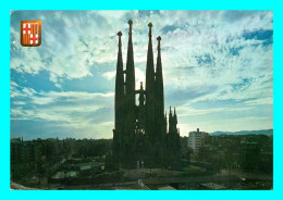 A857 / 497 Espagne BARCELONA Temple De La Sainte Famille à Contre Jour ( Timbre ) - Barcelona