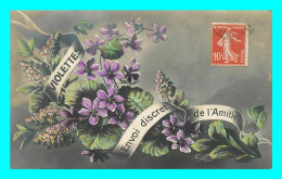 A858 / 347 FLEUR Violettes Envoi Discret De L'amitié - Sonstige & Ohne Zuordnung