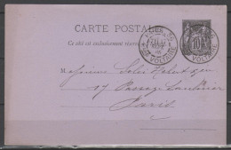 France 1885 - Carte Postale 10 C. Paris - Other & Unclassified