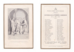 Marseille, 1re Communion Collective 1896, école Libre Saint-Ignace, 38 Noms - Imágenes Religiosas