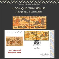 2024-Mosaïques De Tunisie (série +Env. 1er Jour) //2024-Mosaics Of Tunisia (set +FDC) - Arqueología