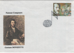 Bulgaria 1997 FDC Sc 3988a-3988d Donizetti, Schubert, Mendelssohn, Brahms - FDC