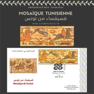 2024-Mosaïques De Tunisie (série +Env. 1er Jour) //2024-Mosaics Of Tunisia (set +FDC) - Tunesien (1956-...)