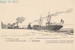 Ligue Maritime Et Coloniale Française  (10304) La Marine Française. 10. Chalands - Sammlungen & Sammellose