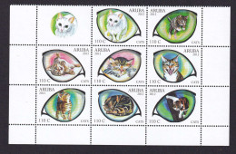 323 ARUBA 2012 - Y&T 649/56 - Chat + Une Vignette - Neuf ** (MNH) Sans Charniere - Niederländische Antillen, Curaçao, Aruba