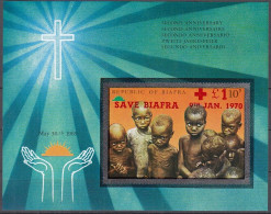 BIAFRA  Nigeria Block 4 B, Postfrisch **, Hilfsappell, 1970 - Nigeria (1961-...)