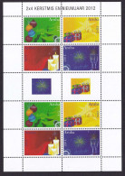 323 ARUBA 2012 - Y&T 657/60 X 2 En FeUille + Vignette - Noel Boule Cadeau Bougie - Neuf ** (MNH) Sans Charniere - Niederländische Antillen, Curaçao, Aruba