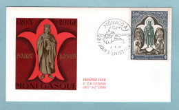 FDC Monaco 1970 - Croix Rouge 1970 - Saint Louis YT 818 - FDC