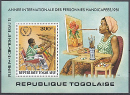 TOGO  Block 182, Postfrisch **, Internationales Jahr Der Behinderten, 1981 - Togo (1960-...)