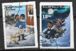 Groënland 2020, Série Oblitérée Adhésive Issue Du Carnet Noël - Used Stamps