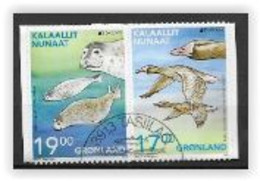 Groënland 2021, N° 854/855 Adhésifs Oblitérés Europa Animaux - Used Stamps