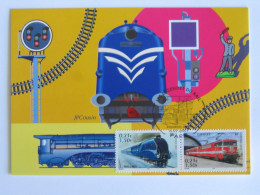 TRAIN - Mallard - Capitole - Feux De Signalisation Ferroviaire - Carte Philatélique 1er Jour Timbre Légende Du Rail - Treinen