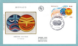 FDC Monaco 1993 - Festival Mondial Du Théâtre Amateur - YT 1869 - FDC