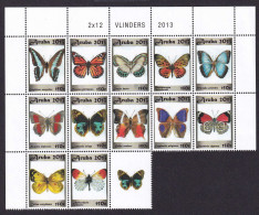 323 ARUBA 2013 - Y&T 683/94 + Vignette - Papillon - Neuf ** (MNH) Sans Charniere - Curazao, Antillas Holandesas, Aruba