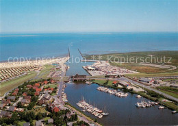 73667260 Carolinensiel-Harlesiel Ostfriesland Hafen Nordseebad Fliegeraufnahme C - Wittmund