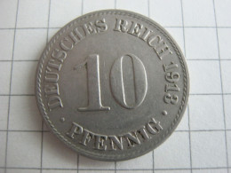 Germany 10 Pfennig 1913 A - 10 Pfennig