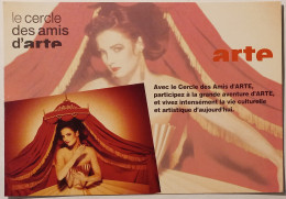 FEMME / TELEVISION TV - Cercle Des Amis ARTE - Carte Publicitaire - Mujeres