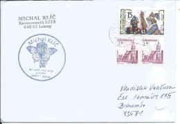 Envelope Czech Republic Circulated In 2019 With No. 184 EUROPA And Butterfly Cachet - Schmetterlinge