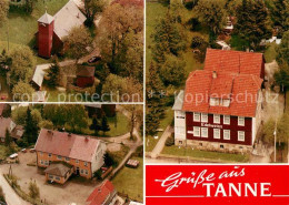 73666421 Tanne Harz Kirche Schule Haus Edelweiss Fliegeraufnahmen Tanne Harz - Autres & Non Classés