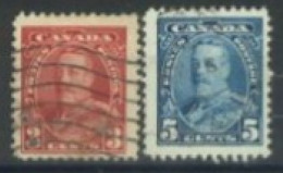 CANADA - 1935, KING GEORGE V STAMPS SET OF 2, USED. - Oblitérés