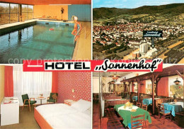 73664832 Leutershausen Hirschberg Bergstrasse Hotel Sonnenhof Hallenbad Panorama - Other & Unclassified