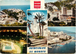 Navigation Sailing Vessels & Boats Themed Postcard Monaco Principate Harbouir - Velieri