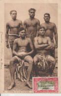 NELLE CALEDONIE DUMBEA INDIGENES DU MARE OBLIETERE TIMBRE PREMIERE LIAISON PARIS NOUMEA 1932 - Nouvelle-Calédonie