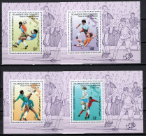 Comoro Islands - Comores 1990 Football Soccer World Cup Set Of 4 S/s Imperf. MNH -scarce- - 1990 – Italie