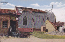 AK Fossingen Fossieux - Zerstörte Kirche - Feldpost I. Mob. Landsturm Inf. Batl. Heidelberg - 1916 (69039) - Lothringen