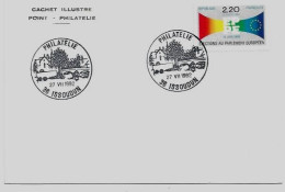 N°2572 Cachet Temporaire Illustré Philatélie 36 Issoudun 27 VII 1992 - Elections Parlement Européen 2f20 - Cachets Provisoires