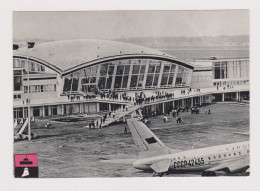 Ukraine KIEV Boryspil Airport, AEROFLOT Airplane, Vintage 1960s Soviet Russia USSR Photo Postcard RPPc Ak (564) - Aérodromes