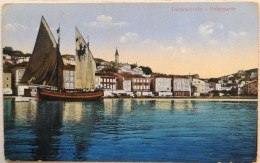 C. P. A. : CROATIA : Mali Lošinj : LUSSINPICCOLO : Halfenpartie, Stamp Osterreich In 1913 - Kroatië